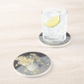 Yellow Roses in a Vase van Caillebott Impressionis Zandsteen Onderzetter (Zijkant)