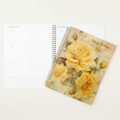 Yellow Roses Junk Journal Stijl Illustratie Planner (Display)