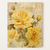 Yellow Roses Junk Journal Stijl Illustratie Planner (Achterkant)