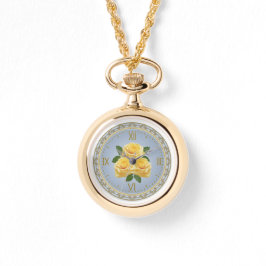 Yellow Roses Ketting horloge
