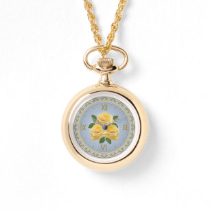 Yellow Roses Ketting horloge
