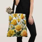Yellow Roses lelies Tote Bag (Dichtbij)
