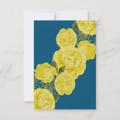 Yellow Roses Response-Kaart RSVP Kaartje (Achterkant)