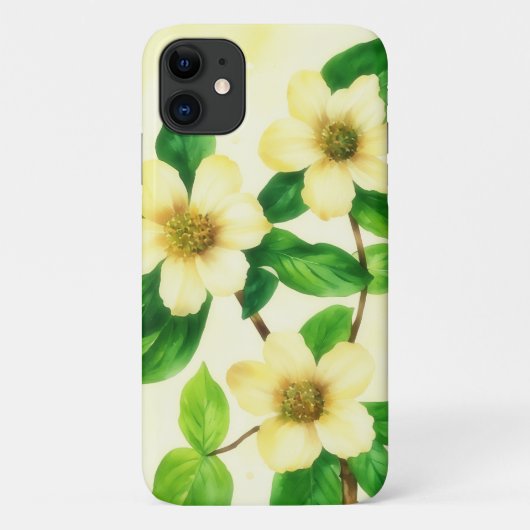 Yellow Roses stijl Art Phone Case (Achterkant)