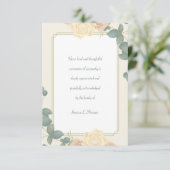 Yellow Roses Sympathie Hartelijk dank Kaart (Staand voorkant)