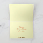 Yellow Roses Valentijnsdag Feestdagen Kaart (Binnen)