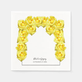 Yellow Roses Wedding Servet