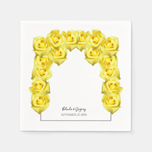 Yellow Roses Wedding Servet