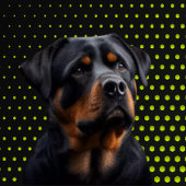 YELLOW Rottweiler PUTTER Golf Head Cover