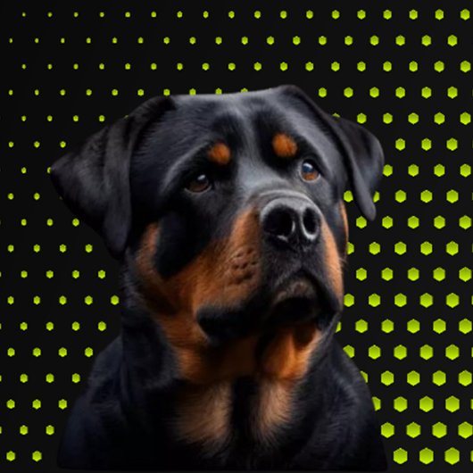 YELLOW Rottweiler PUTTER Golf Head Cover