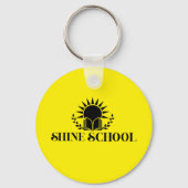 yellow round keychain (Voorkant)