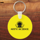 yellow round keychain (Voorkant)
