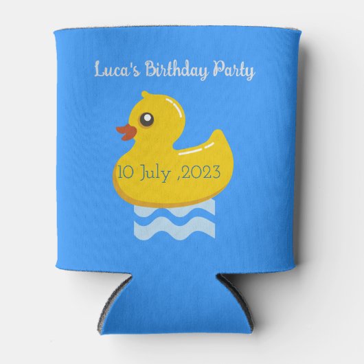 yellow rubber duck blikjeskoeler (Voorkant)