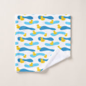 Yellow Rubber Duck Pattern Bad Handdoek (Wasdoekje)