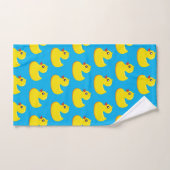 yellow rubber duck pattern  bad handdoek (Handdoek)