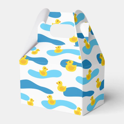 Yellow Rubber Duck Pattern Bedankdoosjes (Achterkant)