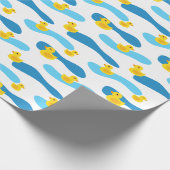 Yellow Rubber Duck Pattern Cadeaupapier (Hoek)