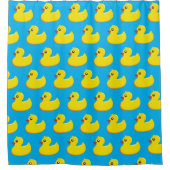 yellow rubber duck pattern douchegordijn (Voorkant)
