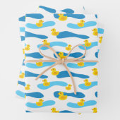 Yellow Rubber Duck Pattern Inpakpapier Vel (In situ)