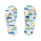 Yellow Rubber Duck Pattern Kinder Teenslippers (Voetbed)