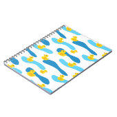 Yellow Rubber Duck Pattern Notitieboek (Linkerzijde)