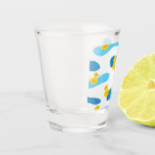Yellow Rubber Duck Pattern Shot Glas (Links)
