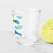 Yellow Rubber Duck Pattern Shot Glas (Rechts)