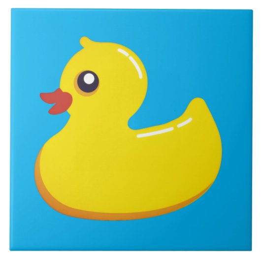 yellow rubber duck tegeltje (Voorkant)