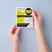Yellow Rubbish Skip, Skip/Dumpster Company Flyer (Hand)