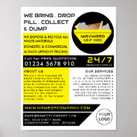 Yellow Rubbish Skip, Skip/Dumpster Company