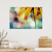 Yellow Rudbeckia Flower Petal Macro Abstract Poster (Keuken)