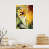 Yellow Rudbeckia Flower Poster (Keuken)