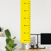 Yellow Ruler Growth Chart Poster (Thuiskantoor)
