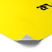 Yellow Ruler Growth Chart Poster (Hoek)