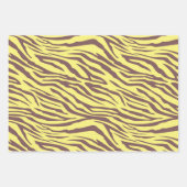 Yellow Safari Animal Leopard Cheetah Print Inpakpapier Vel (Voorkant 2)