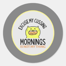 Yellow Sarcastic Funny Cat | Zazzle