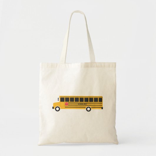 Yellow School Bus Canvas tas (Voorkant)