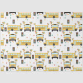 Yellow School Bus Kids Birthday Party Tissuepapier (Voorkant)