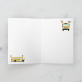 Yellow School Bus Party Klaslokaal Kaart (Binnen)