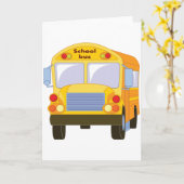 Yellow School Bus Wenskaarten Kaart (Gele Bloem)