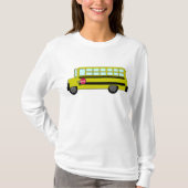 Yellow School Bus with Stop Sign T-shirt (Voorkant)
