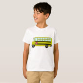 Yellow School Bus with Stop Sign T-shirt (Voorkant volledig)