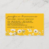 Yellow Script Signature Daisy Visitekaartje (Achterkant)