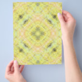 Yellow Serene Gardens Bulk Scrapbook Paper Pages Flyer (Hand)
