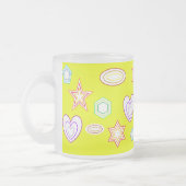 Yellow shapes mug matglas koffiemok (Links)