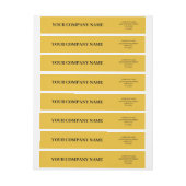 Yellow Simple Elegant Minimalist Custom Business  (Vel)