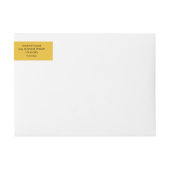 Yellow Simple Elegant Minimalist Custom Business  (Voorkant)