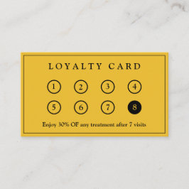 Yellow Simple Elegant Modern Company Business Logo Klantenkaartje