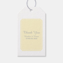 Yellow Simply Elegant Wedding Cadeaulabel
