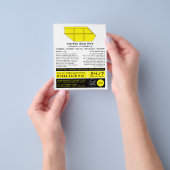 Yellow Skip, Skip/Dumpster Company Adverteren Flyer (Hand)